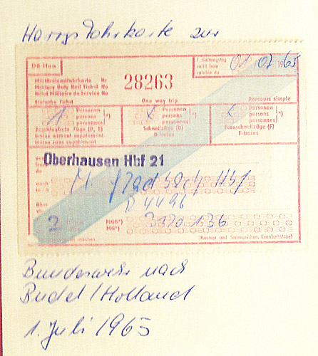Fahrkarte nach Budel
